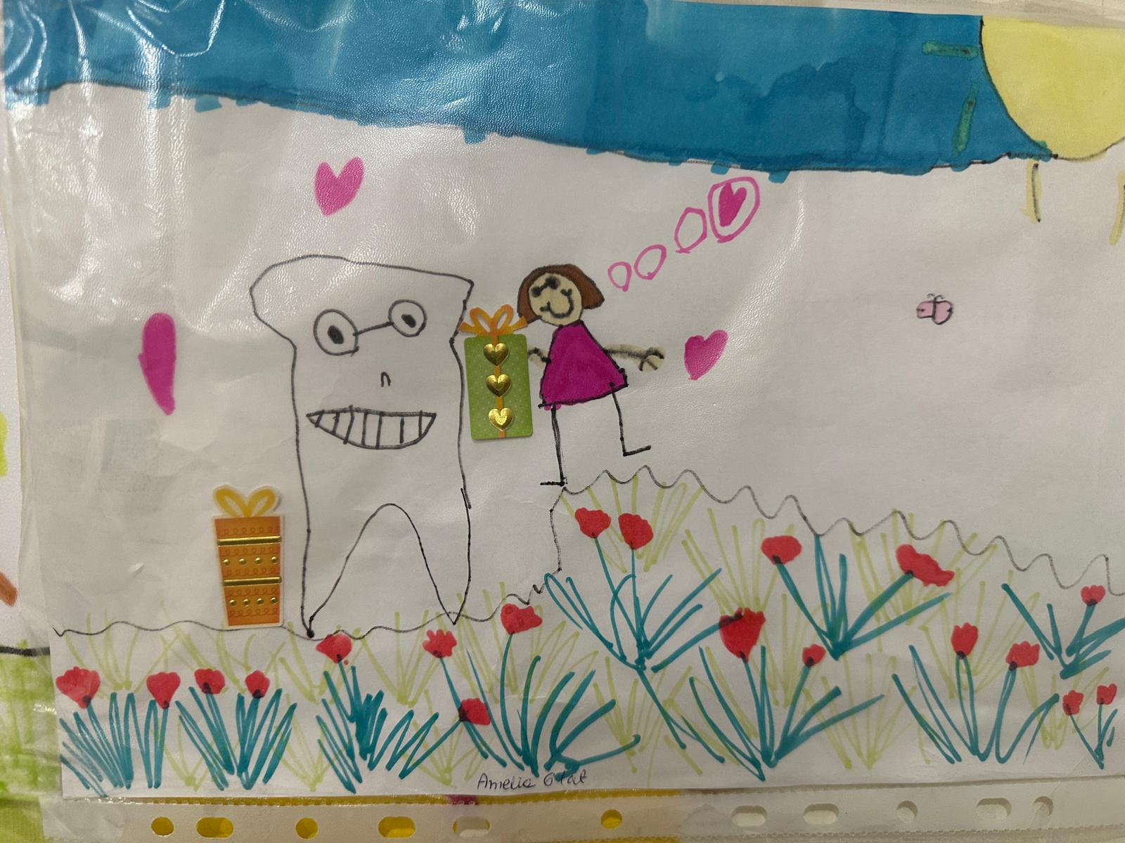 Tooth drawing